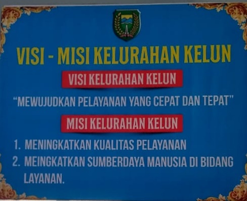 VISI - MISI KELURAHAN KELUN