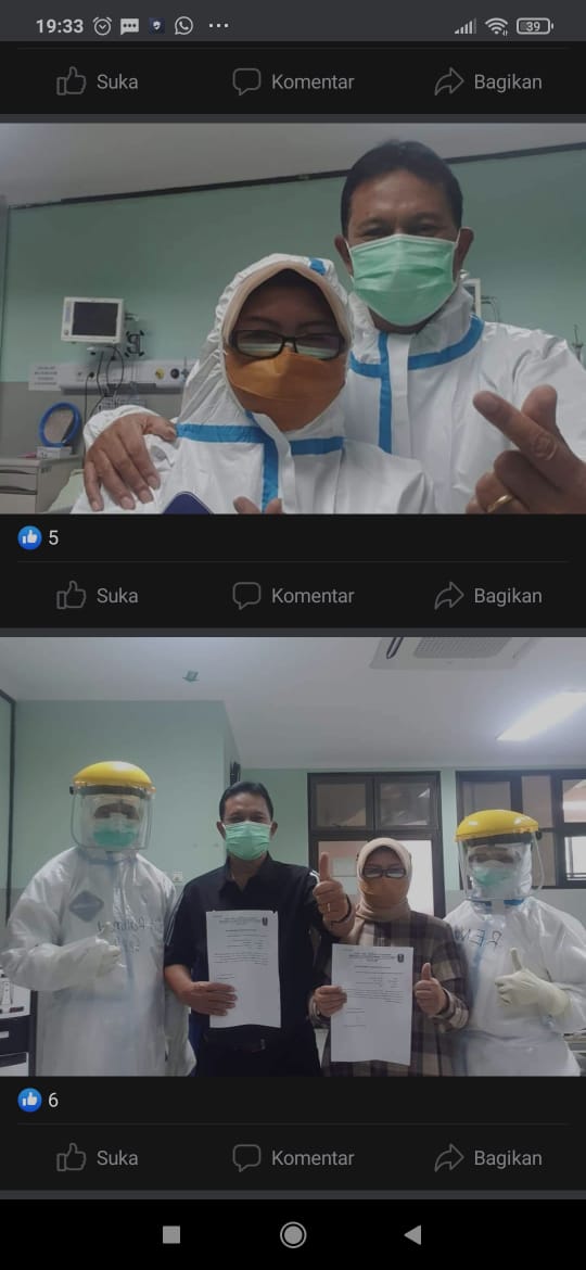 SEHAT KEMBALI WALIKOTA MADIUN (Bp. Drs. H. MAIDI, SH, MM, M.Pd) BESERTA ISTRI (Ibu Dra. YUNI SETYOWATI, S.Pd)